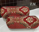 Velvet Jacquard* Round/GOLL Pillow Covers Pack of 2pcs